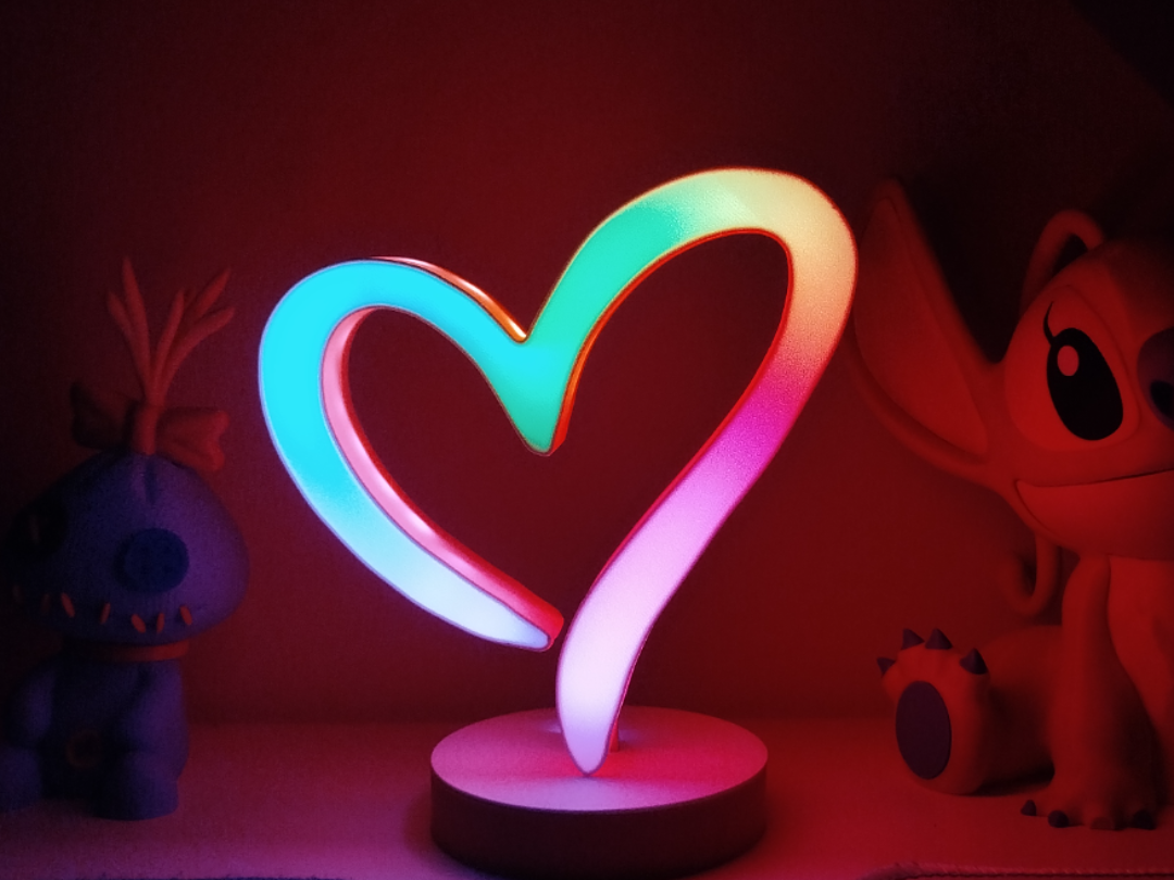 Heart Lamp - Lampada Cuore Alexa / Wled / HomeAss.