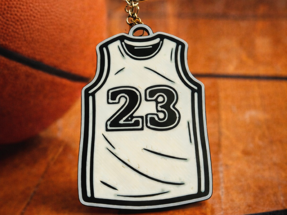 iconic number 23 keychain