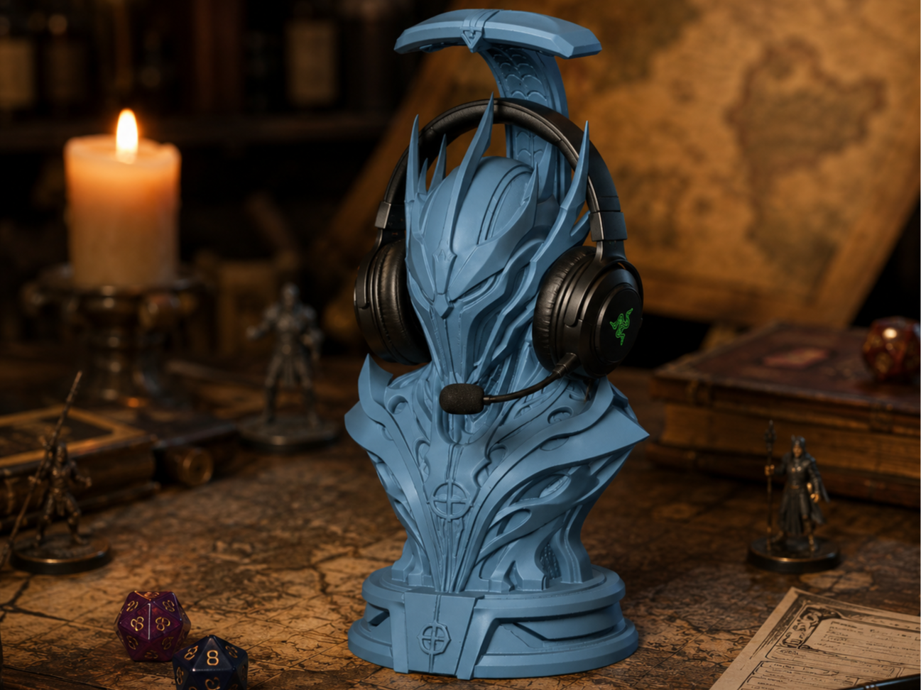 Sci-Fi Paladin Headset Stand