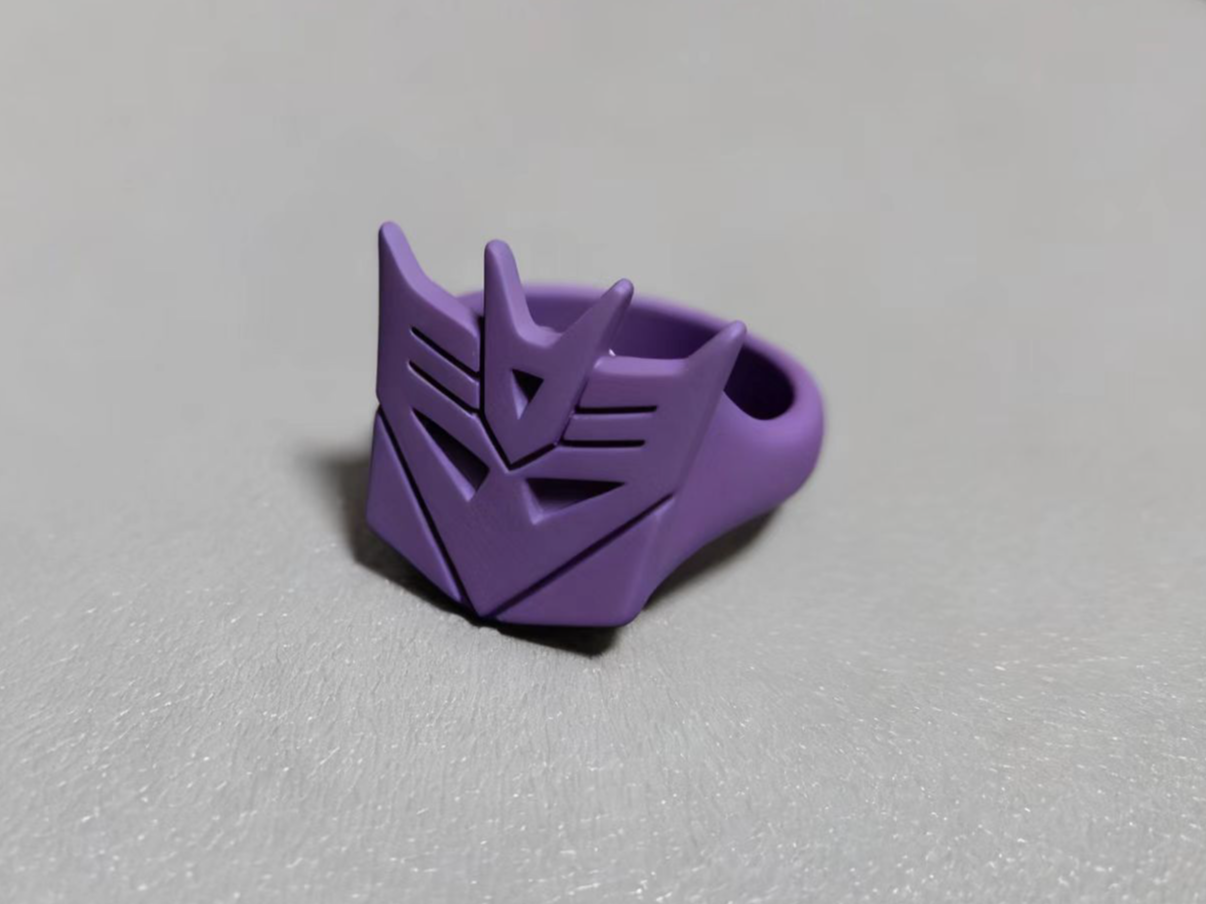 Transformers Decepticon Symbol Ring
