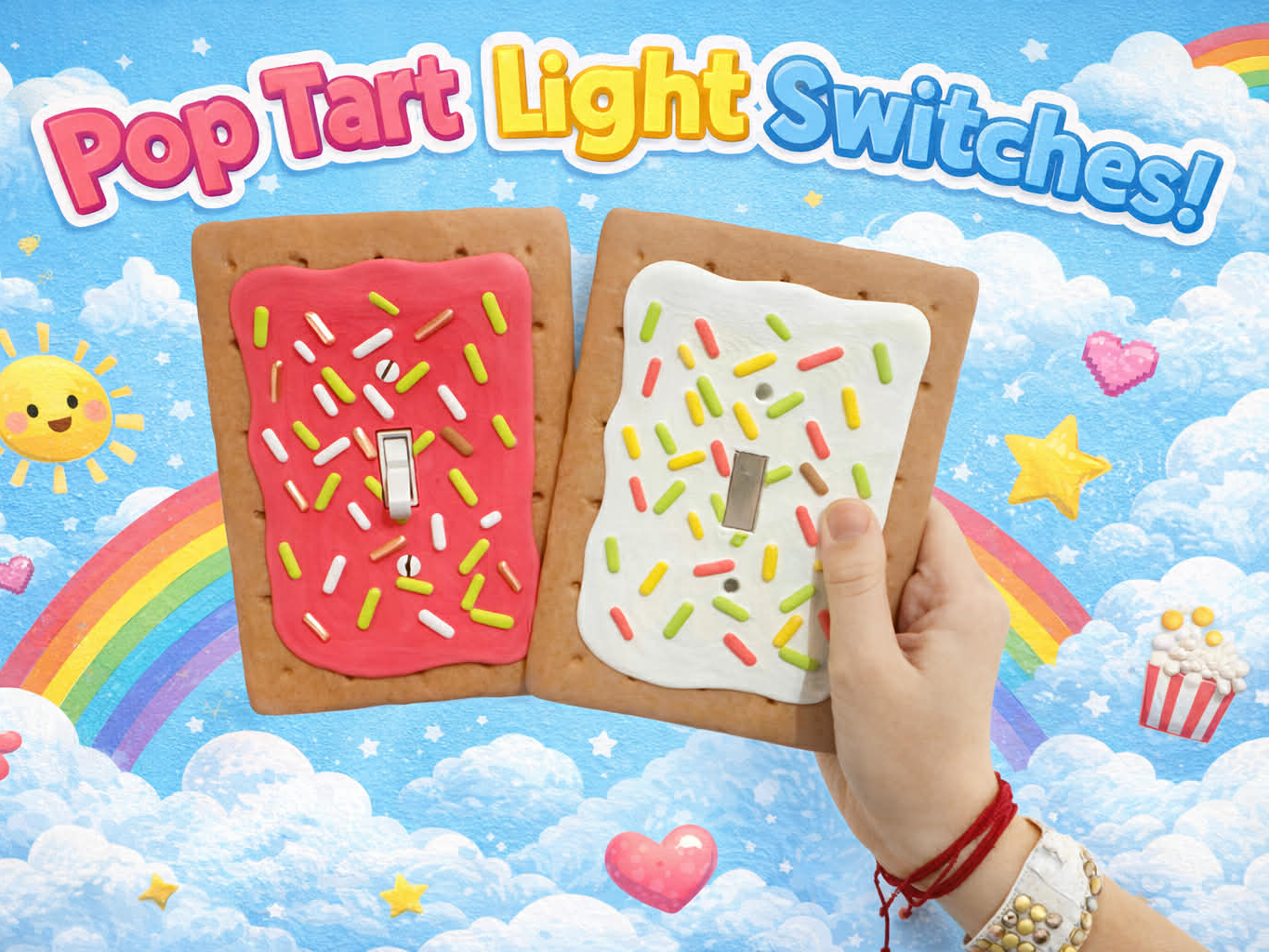 Pop tart light switch plate cover
