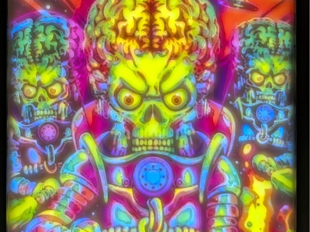 MARS Attacks Pop Art Litho
