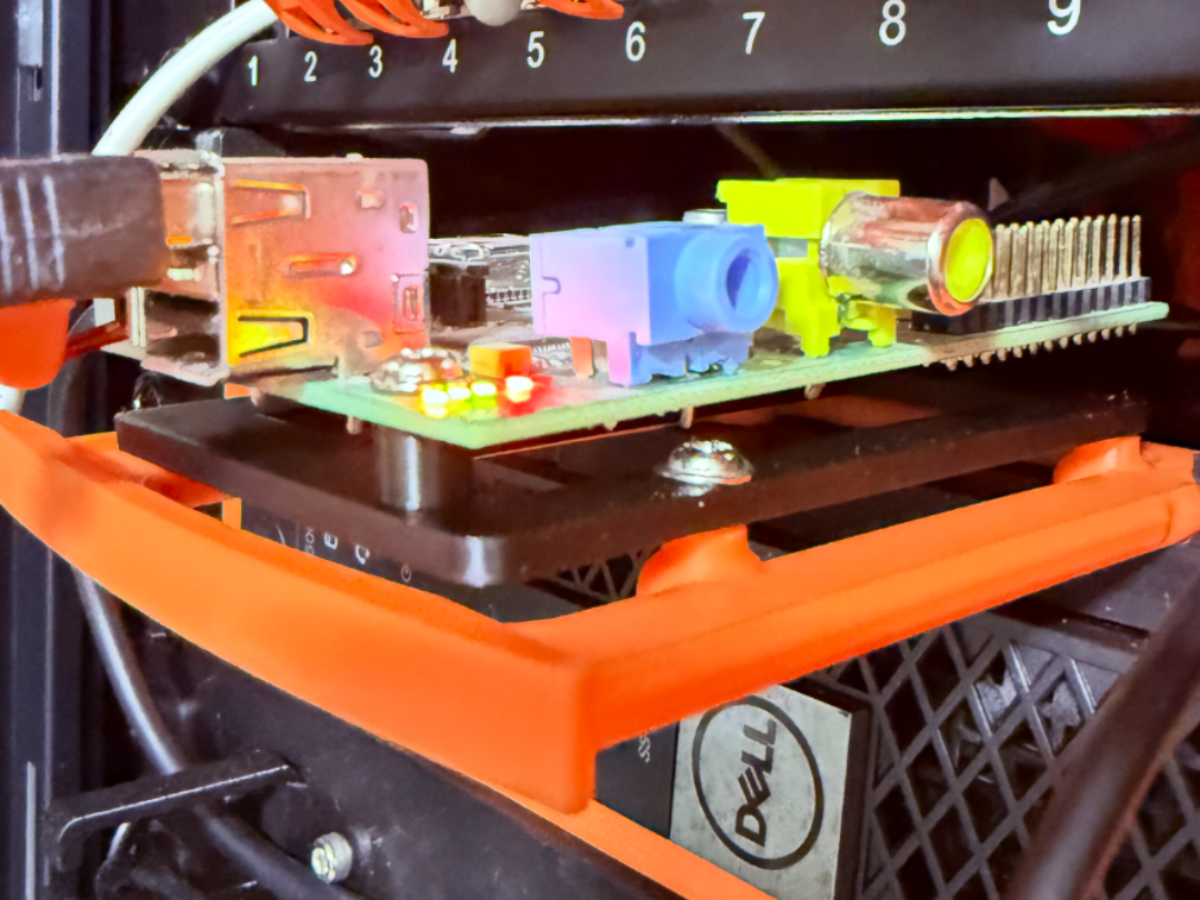 Raspberry Pi 1B to Pi 4 mount adapter