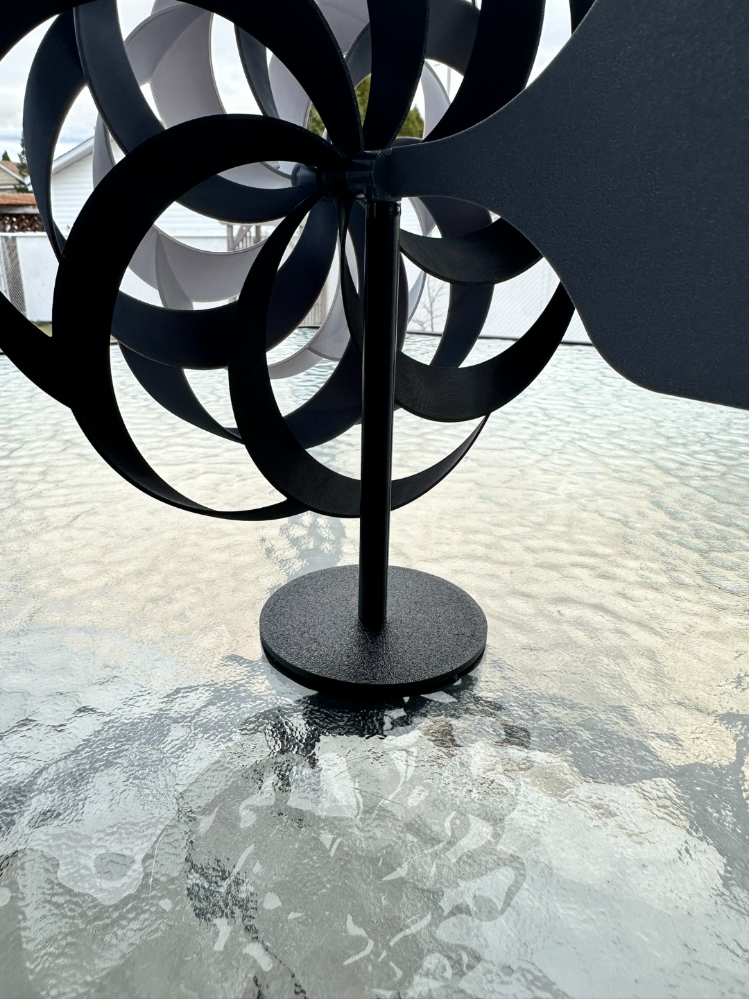 Toroidal Windmill Patio Table holder