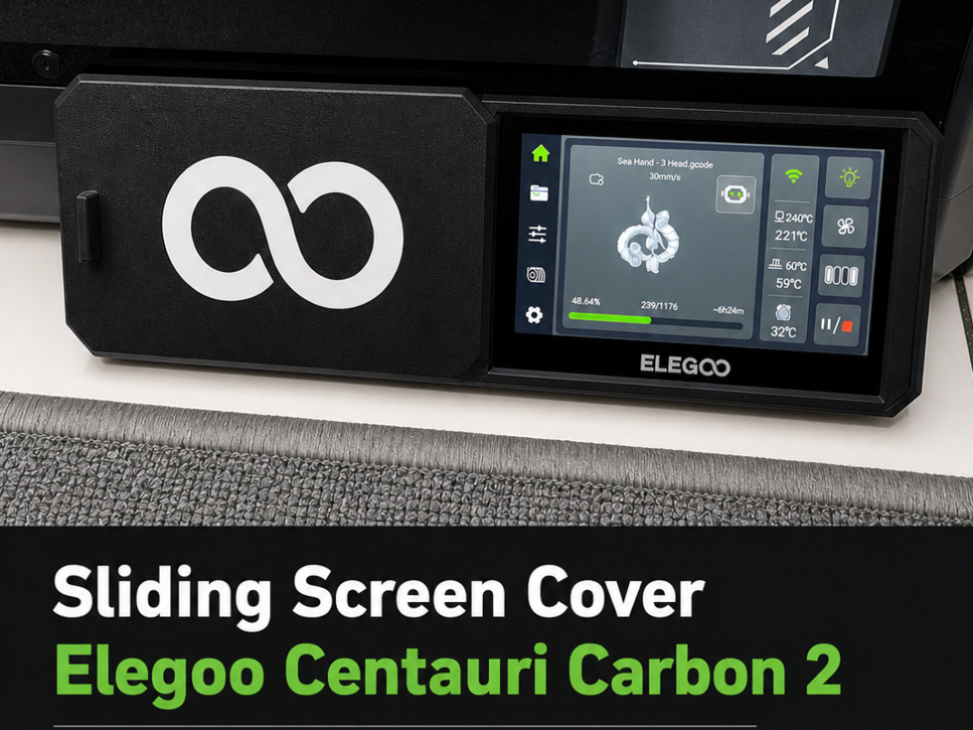Sliding Screen Cover Centauri Carbon 2 (CC2)