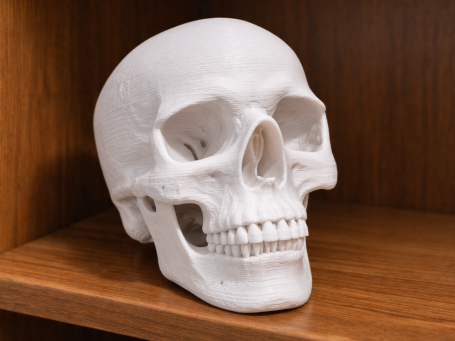 Realistic human skull