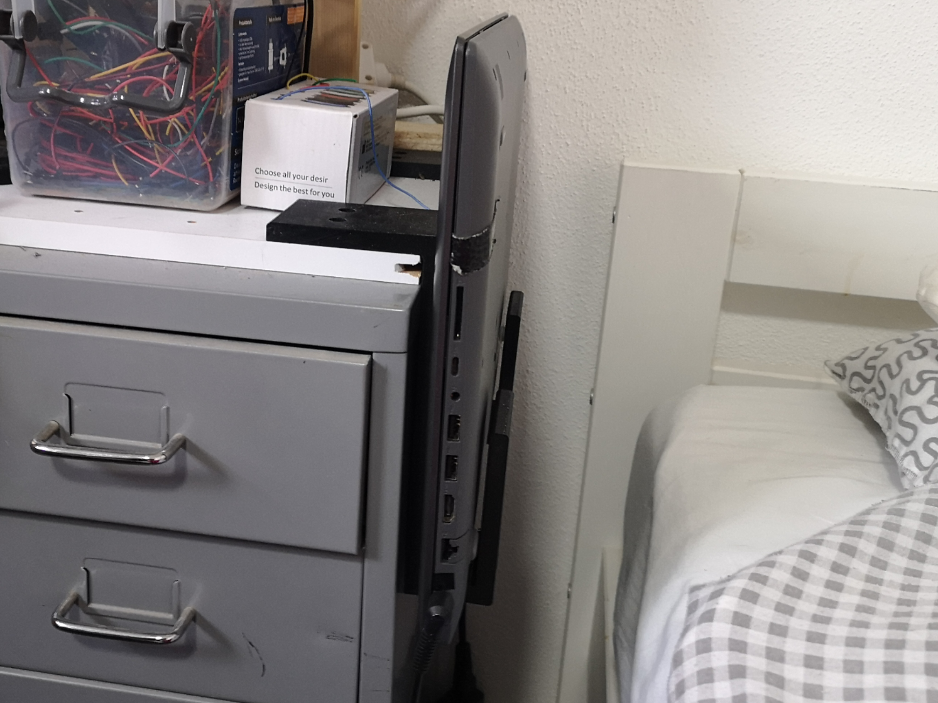 Notebook Sideboard Storage Mount Brackets