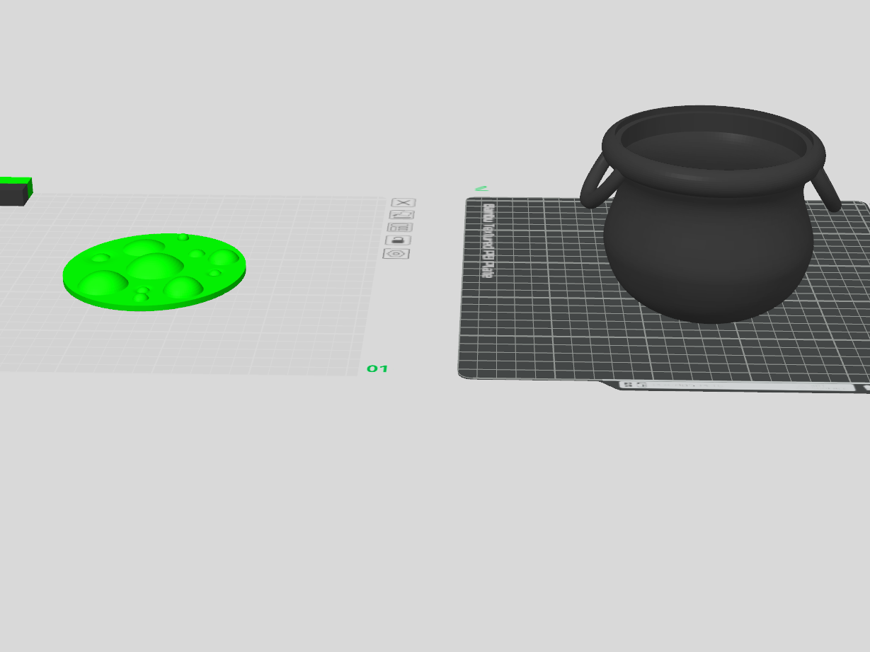 Cauldron  2 IN 1 CAN USE LED LIGHT