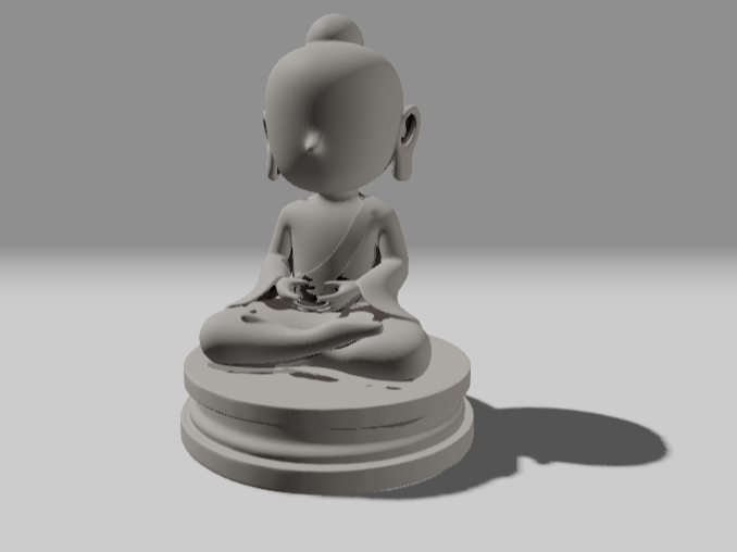 bouddha socle rond