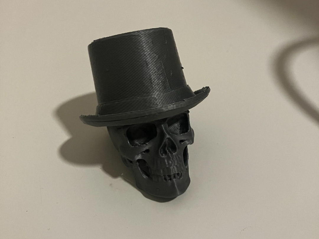 Skull with tophat