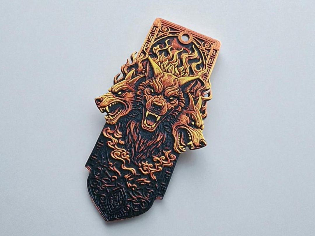 Cerberus HueForge Bookmark