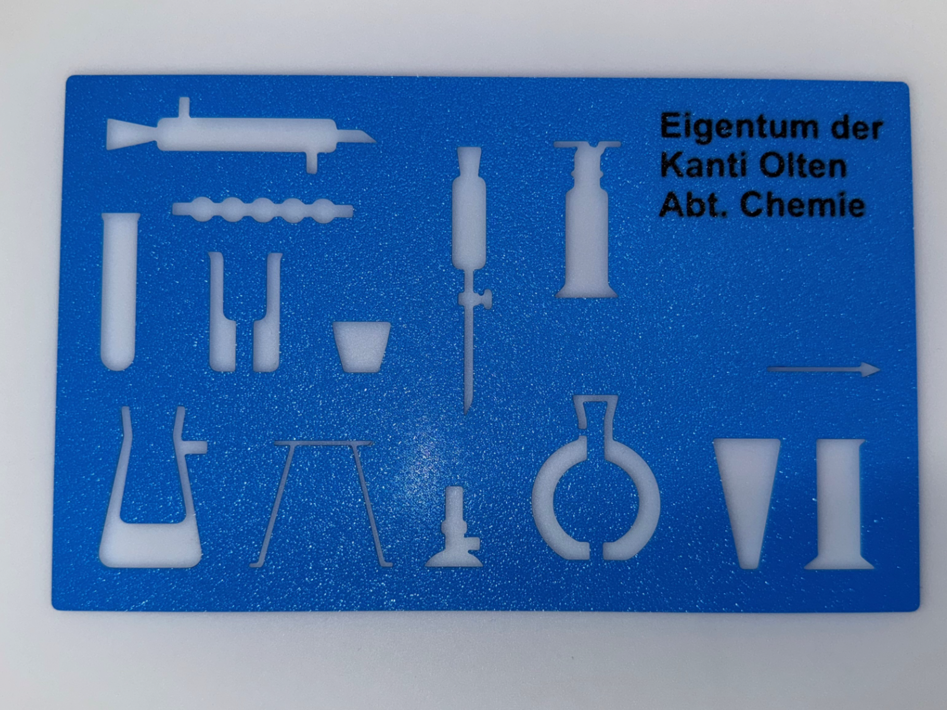 Chemiegeräte-Schablone