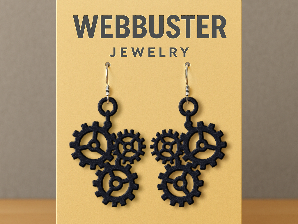 Mechanical Symphony - Steampunk Earrings