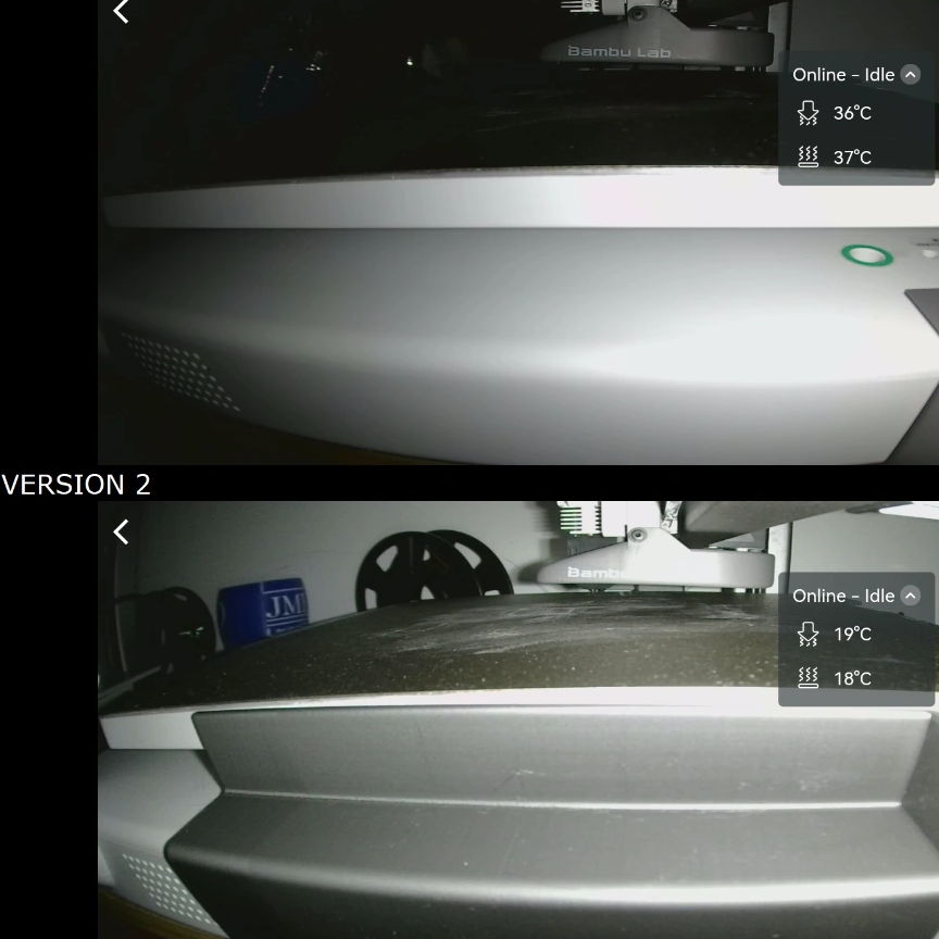 Bambu Lab A1 Camera brightness rebalance