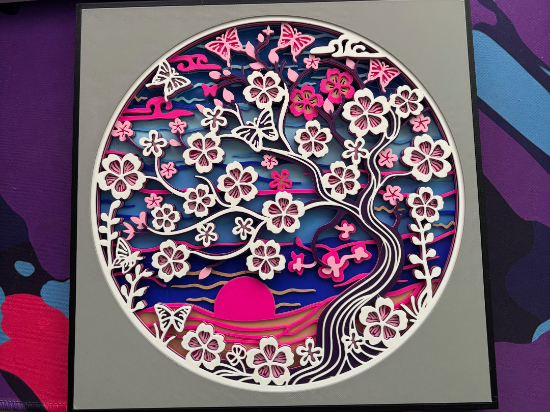 Cherry Blossom (Sakura Tree) Layer Art