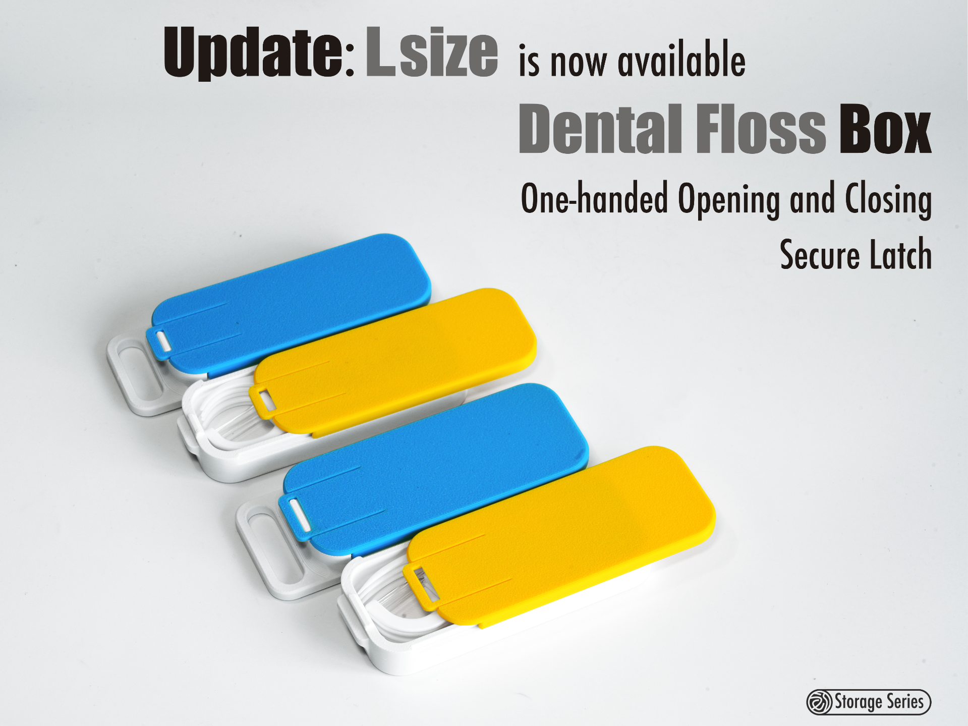 Floss Box|牙线盒|单手开合|牢固锁扣|零件盒|药盒|随身携带