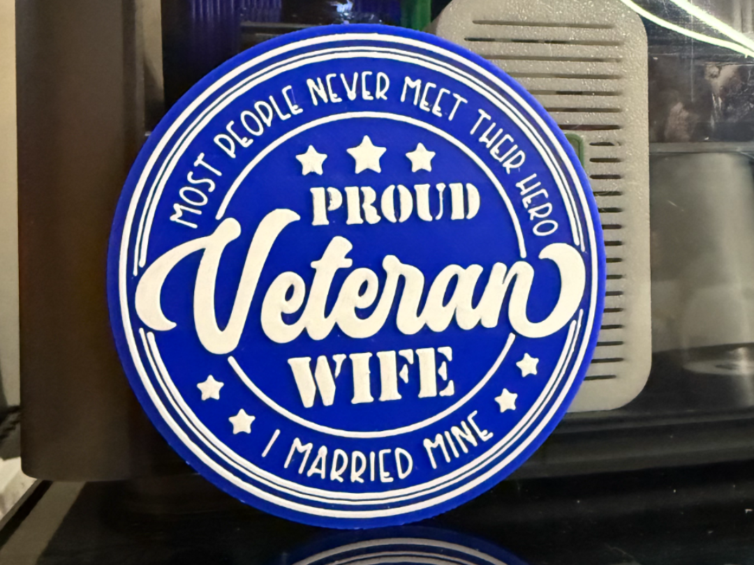 PROUD VETERAN WIFE COASTER