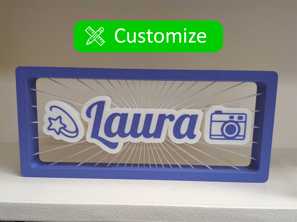 Customizable Name String Art