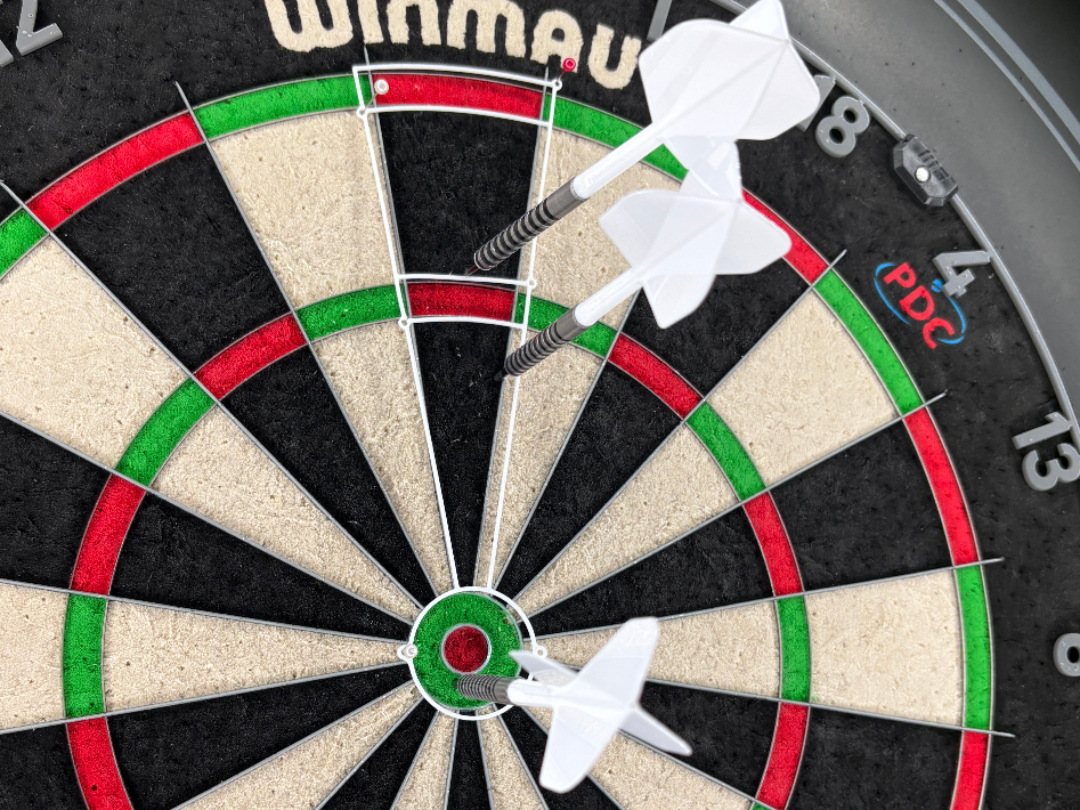 Steeldarts Übungsschablone