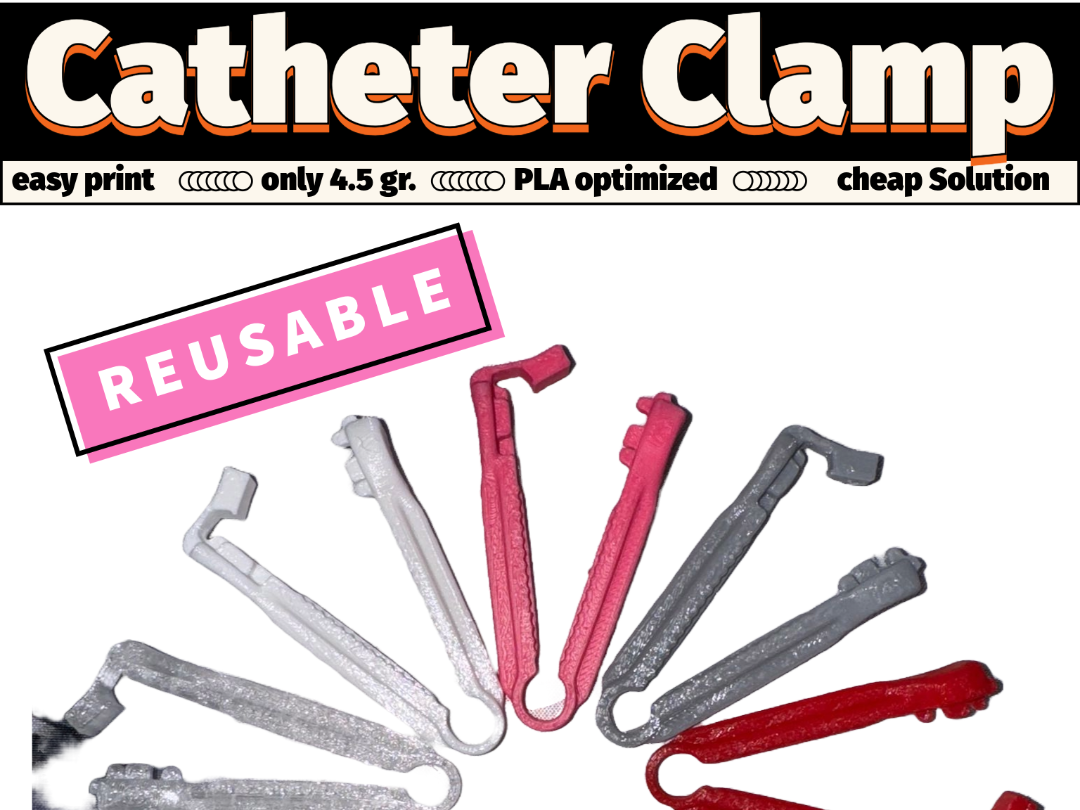 reusable Catheter Clamp, unsterile medical grade