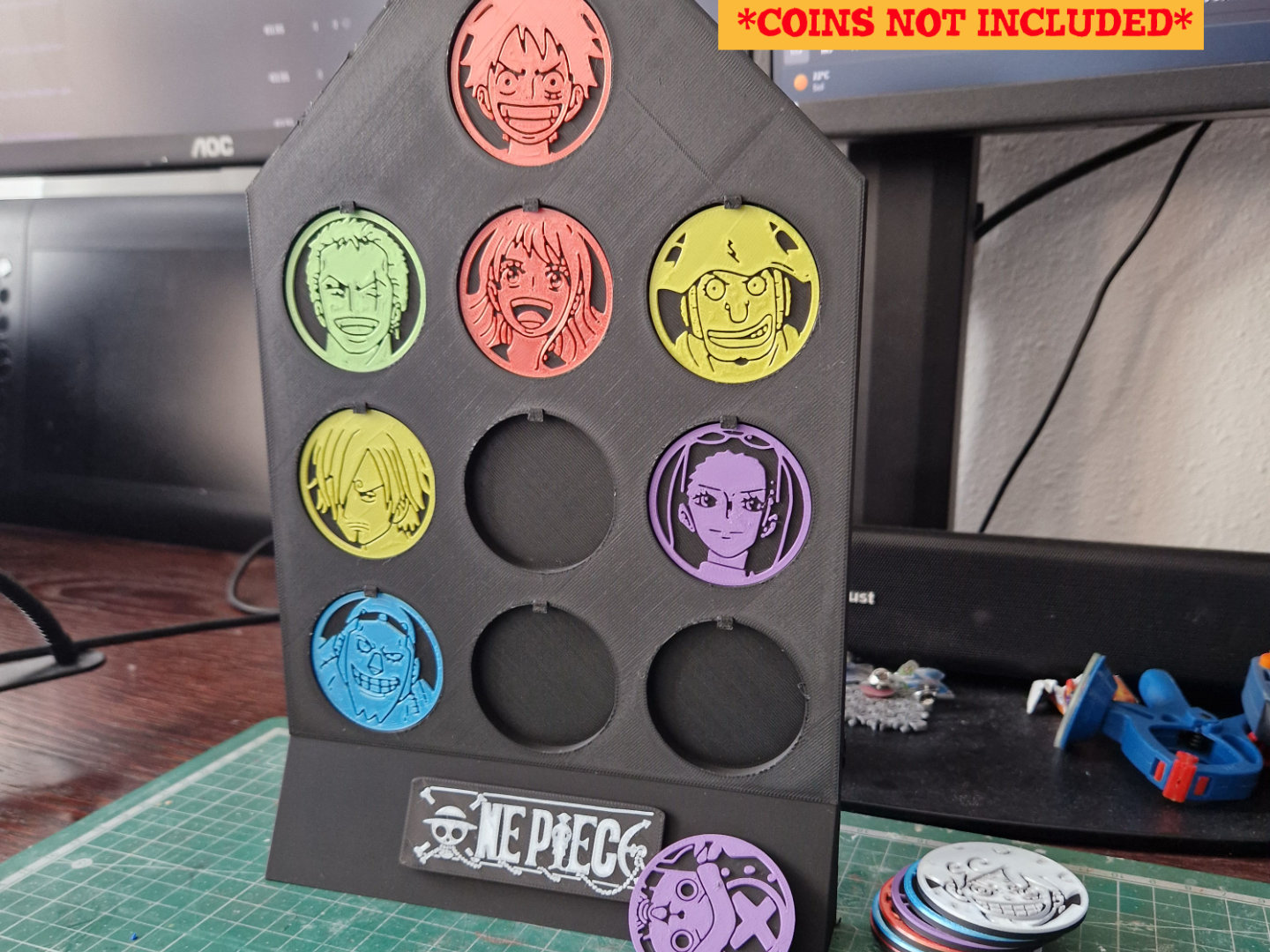 One Piece coins showcase (coins not incl.)
