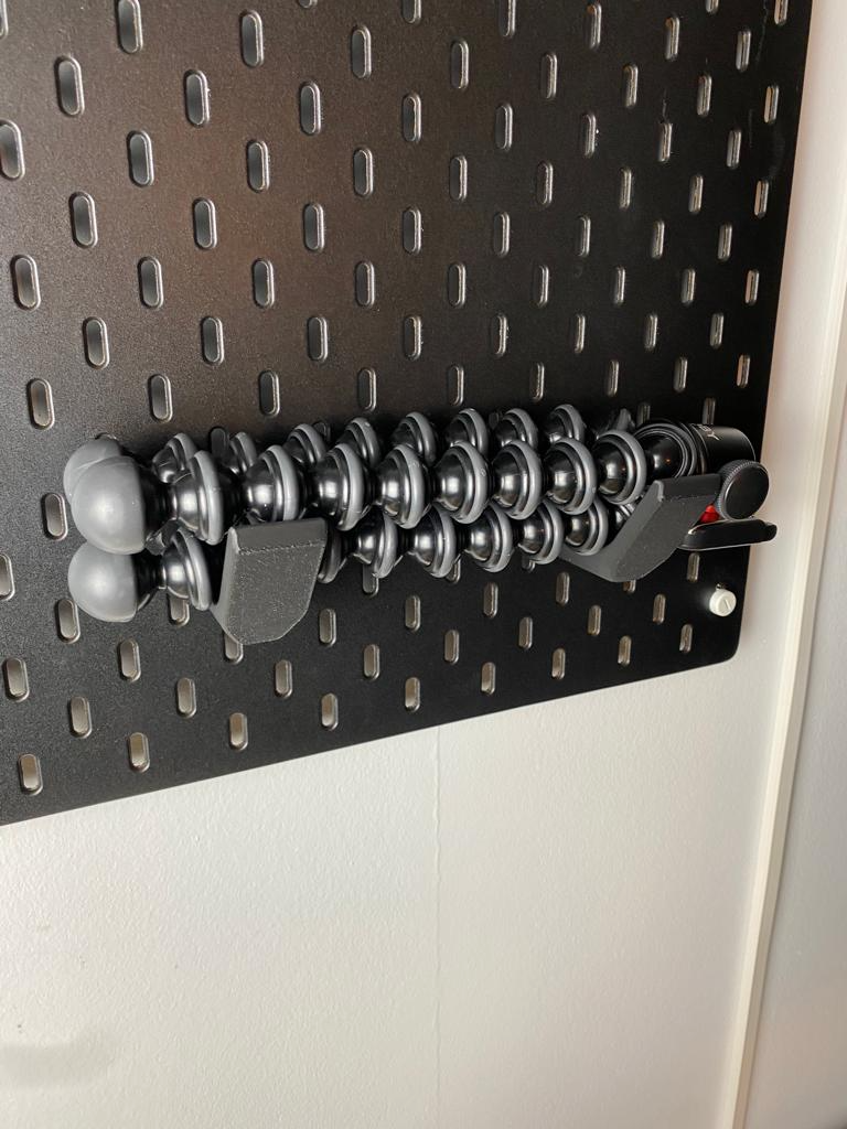 Tripod holder compatible for Ikea skadis