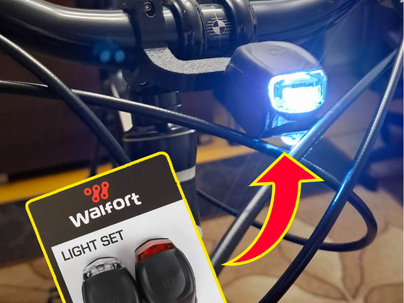 Walfort Action bike light set mounts