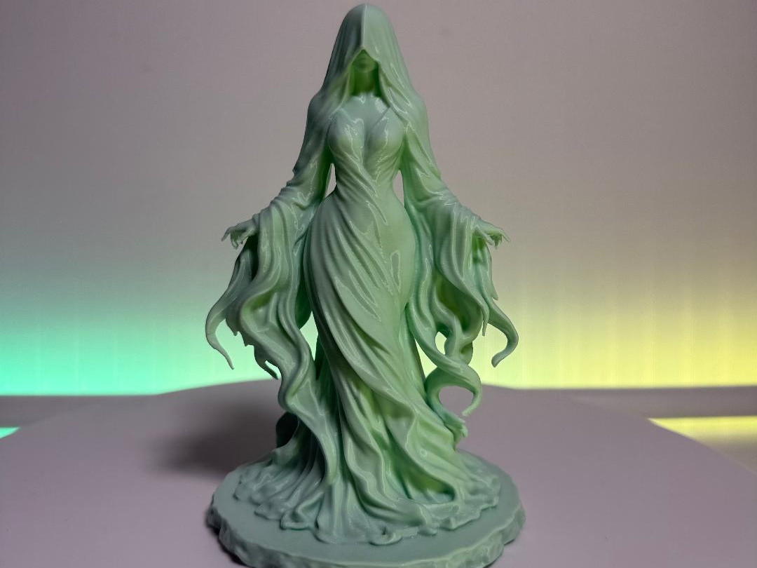 Ghostly Veiled Goddess-Fantasy Spirit Statue woman
