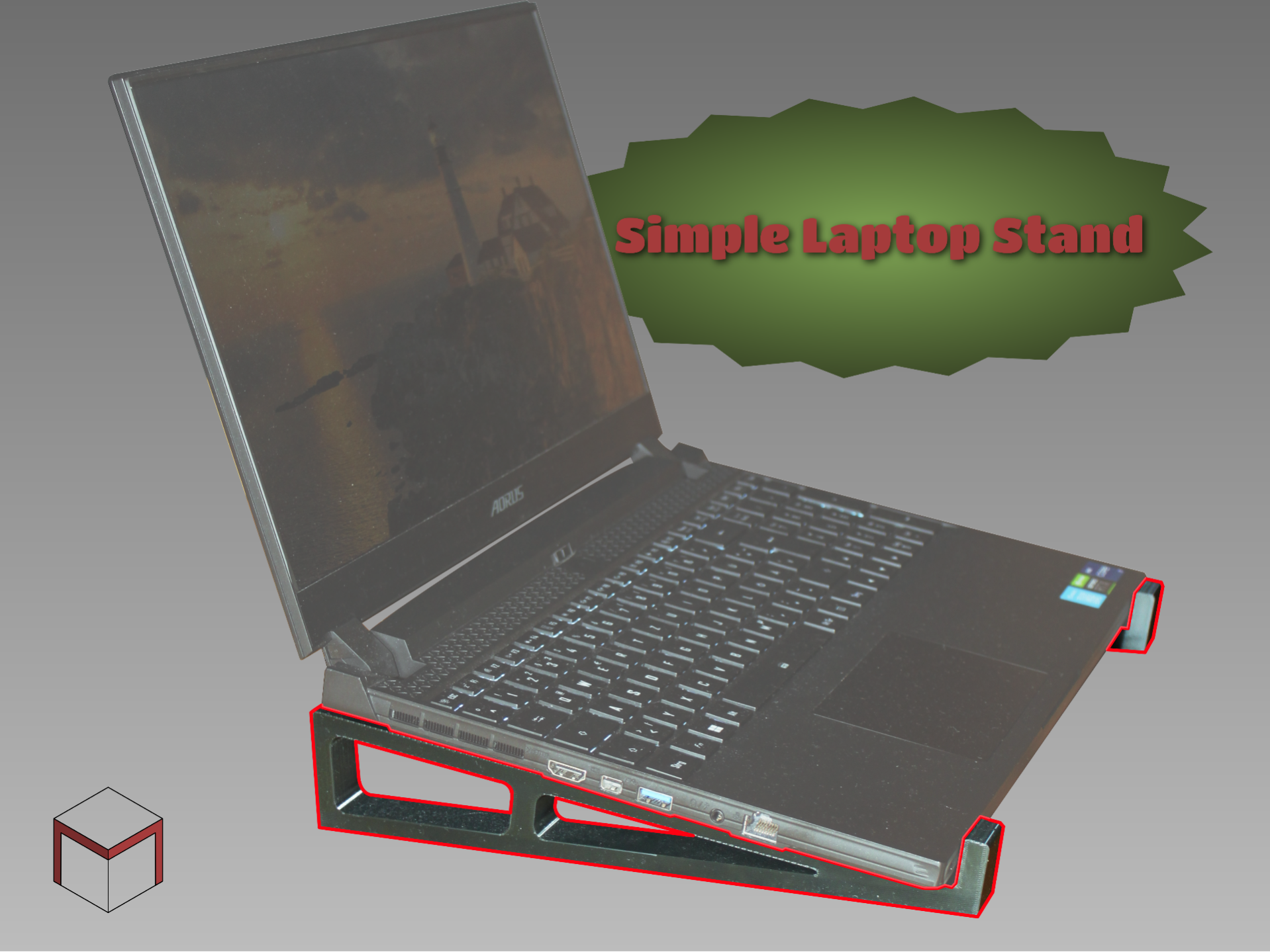 simple 15'' Laptop stand