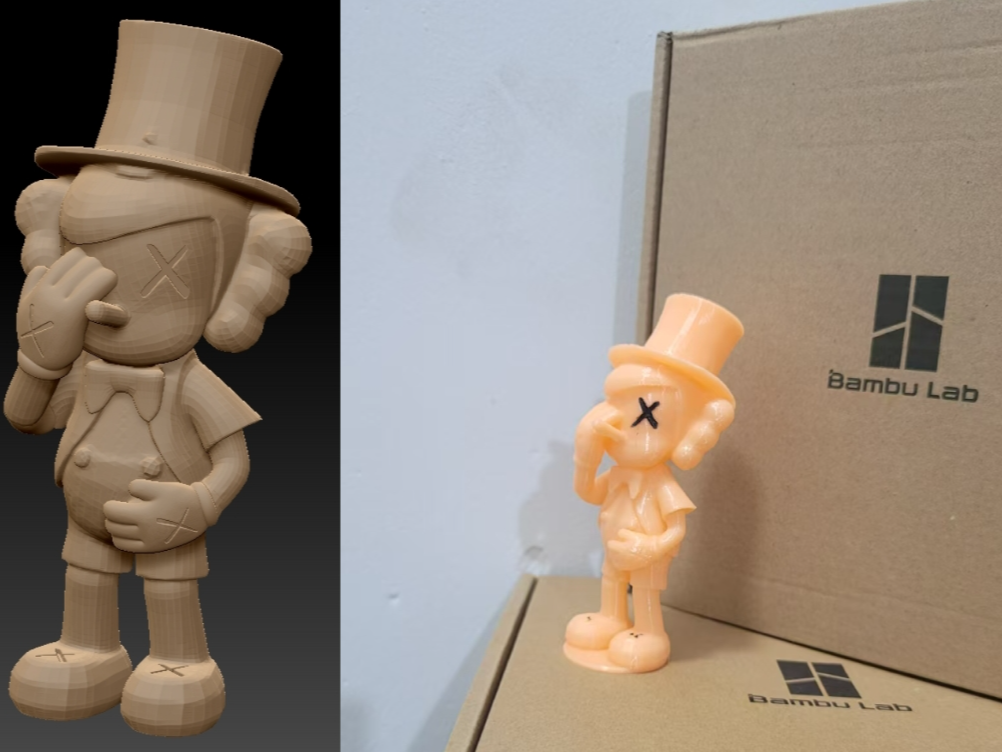 Kaws Companion Bear Pinocchio Masking face inside
