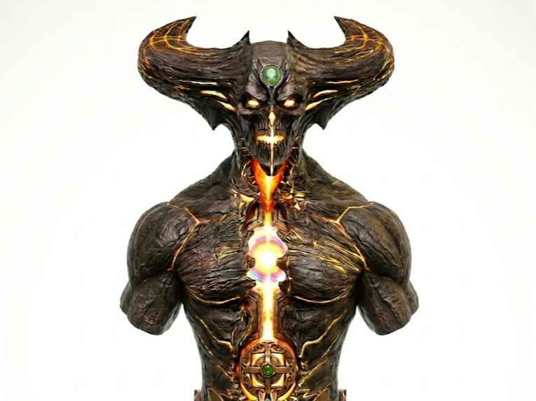 Corrupted Shinnok - Mortal Kombat Bust