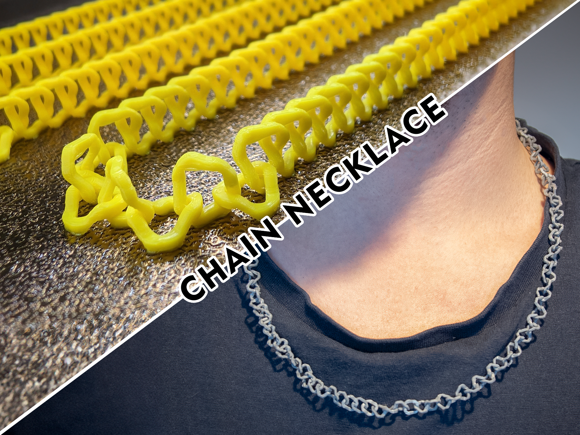 Print in Place Necklace Chain (Plus pendants)