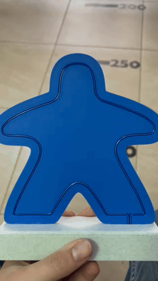 Meeple neon sign