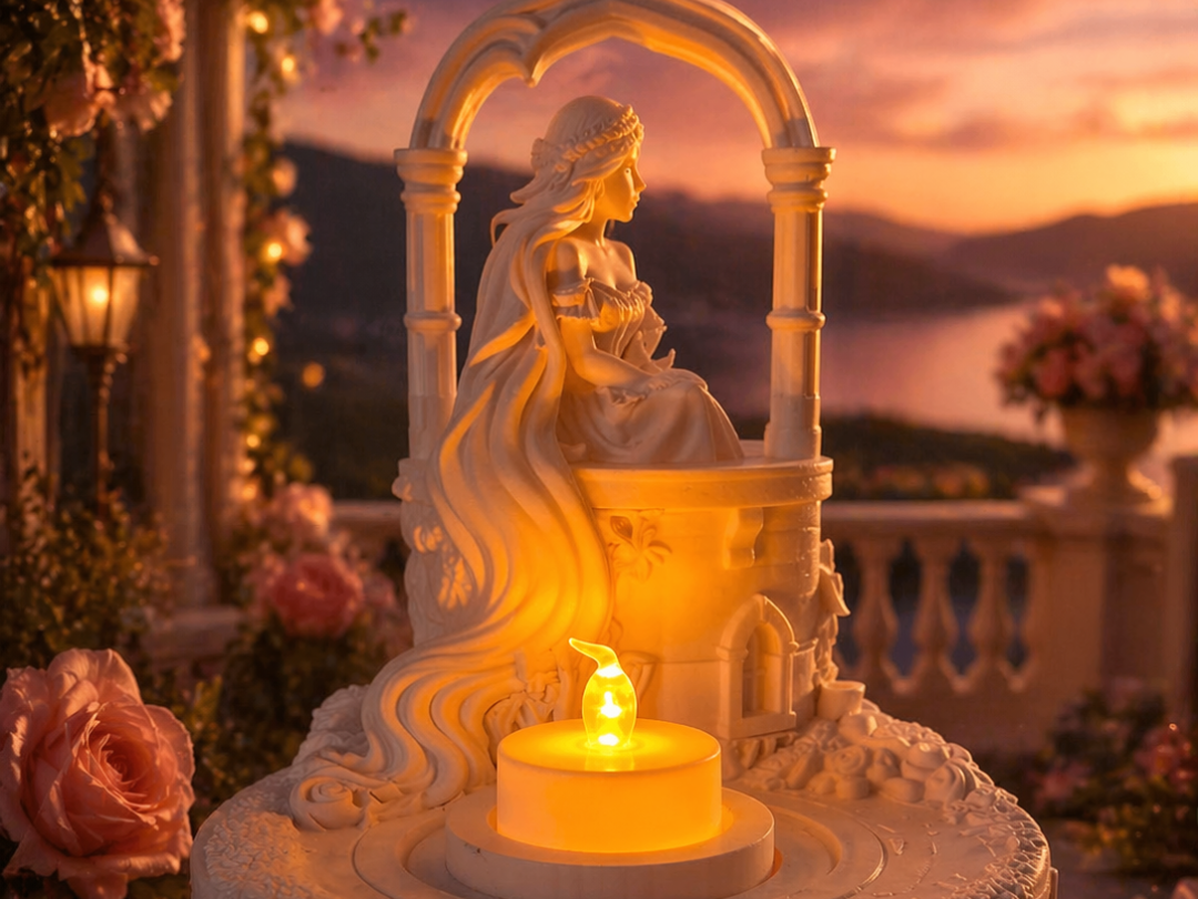 Long Hair Princess Tealight Lamp