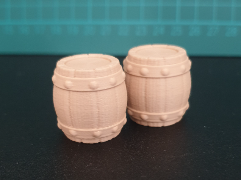 Wooden Barrel Miniature Prop