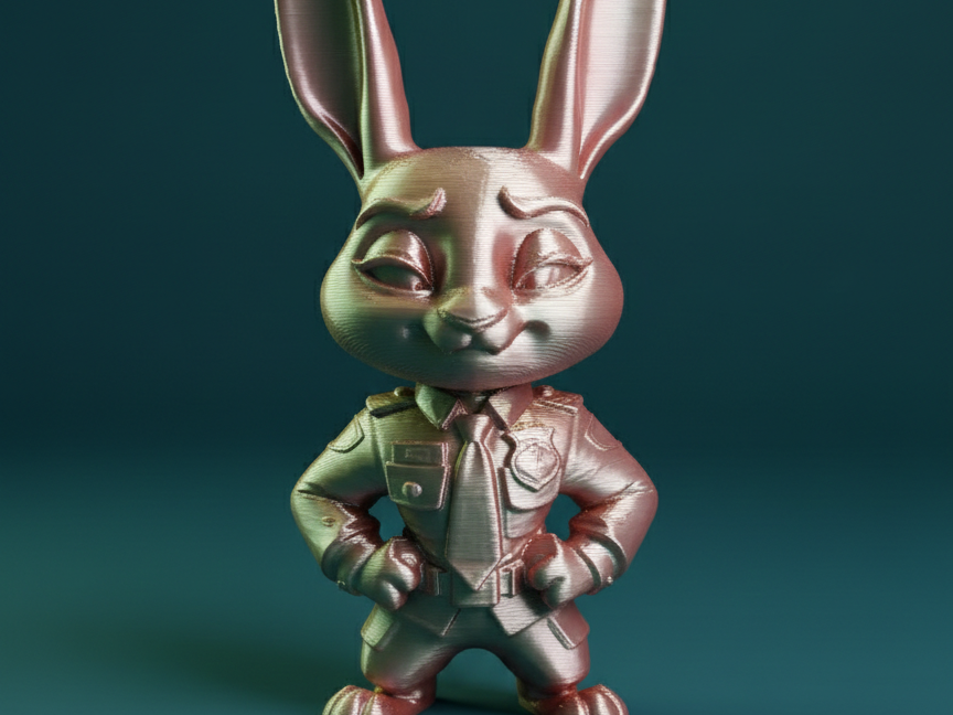 Lapine cartoon univers Zootopie figurine chibi