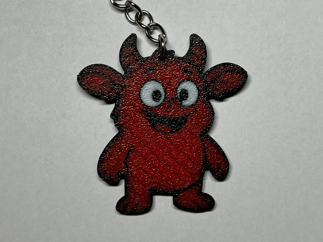 Flarey - Horned Creature KEYCHAIN (Easy print)