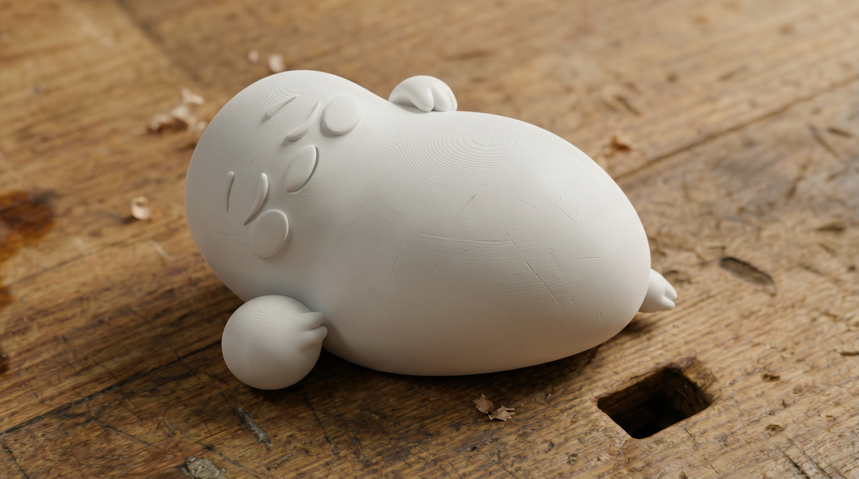 Slothful Spud Sculpture