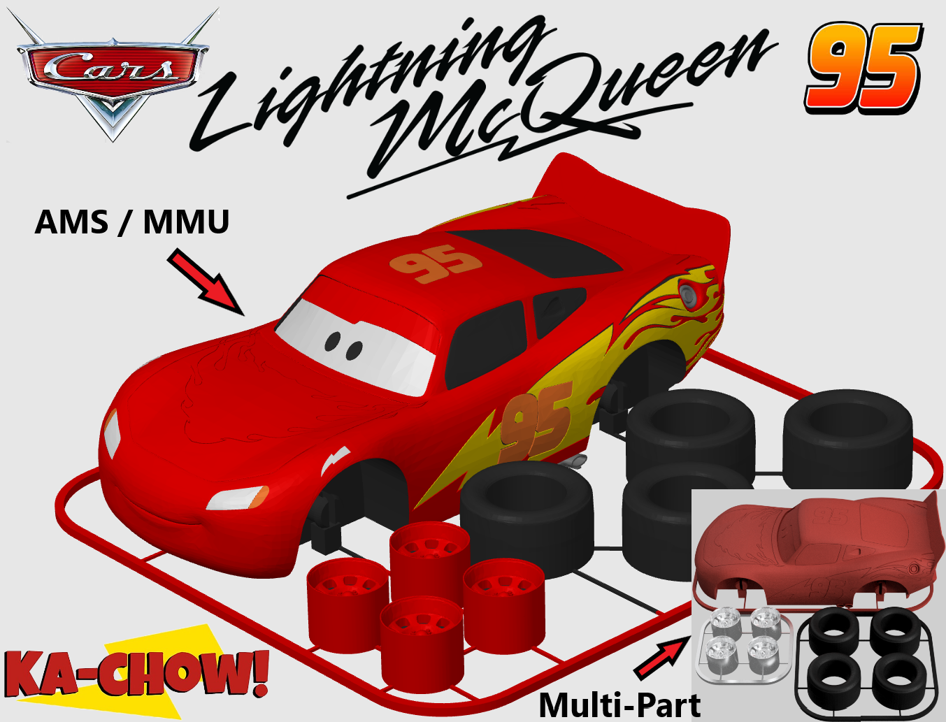 Lightning McQueen Kit Card (Disney Pixar Cars)