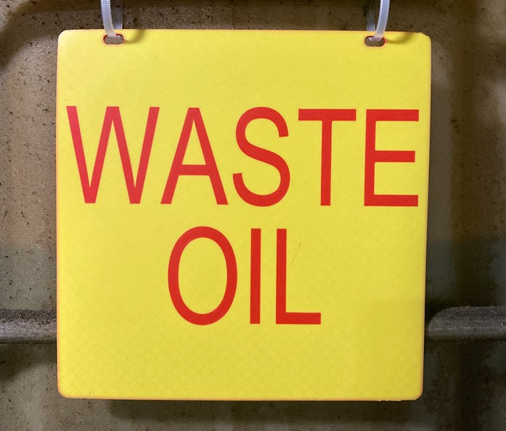 Waste Oil Sign