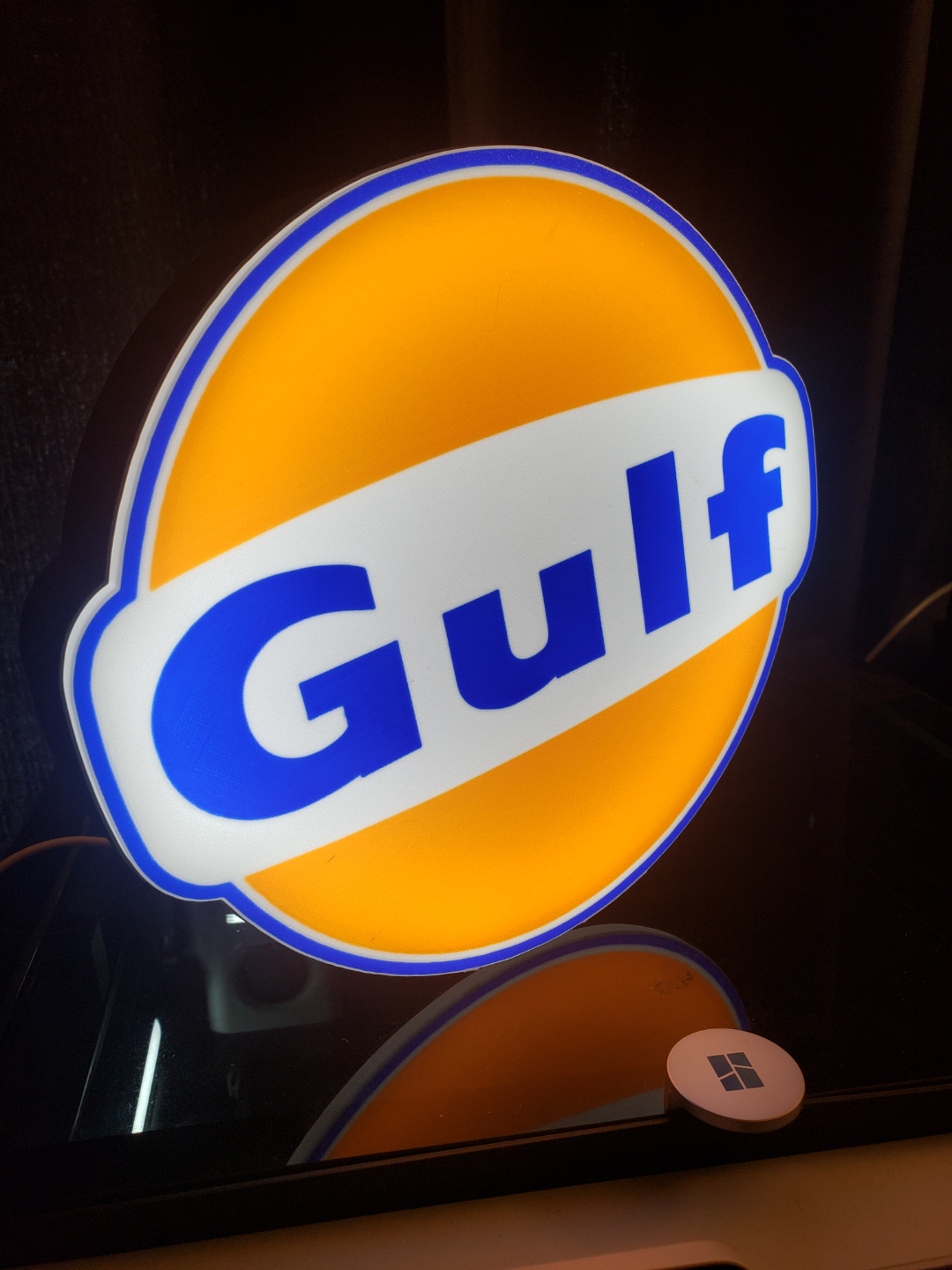 Gulf Gas Sign Led Lightbox