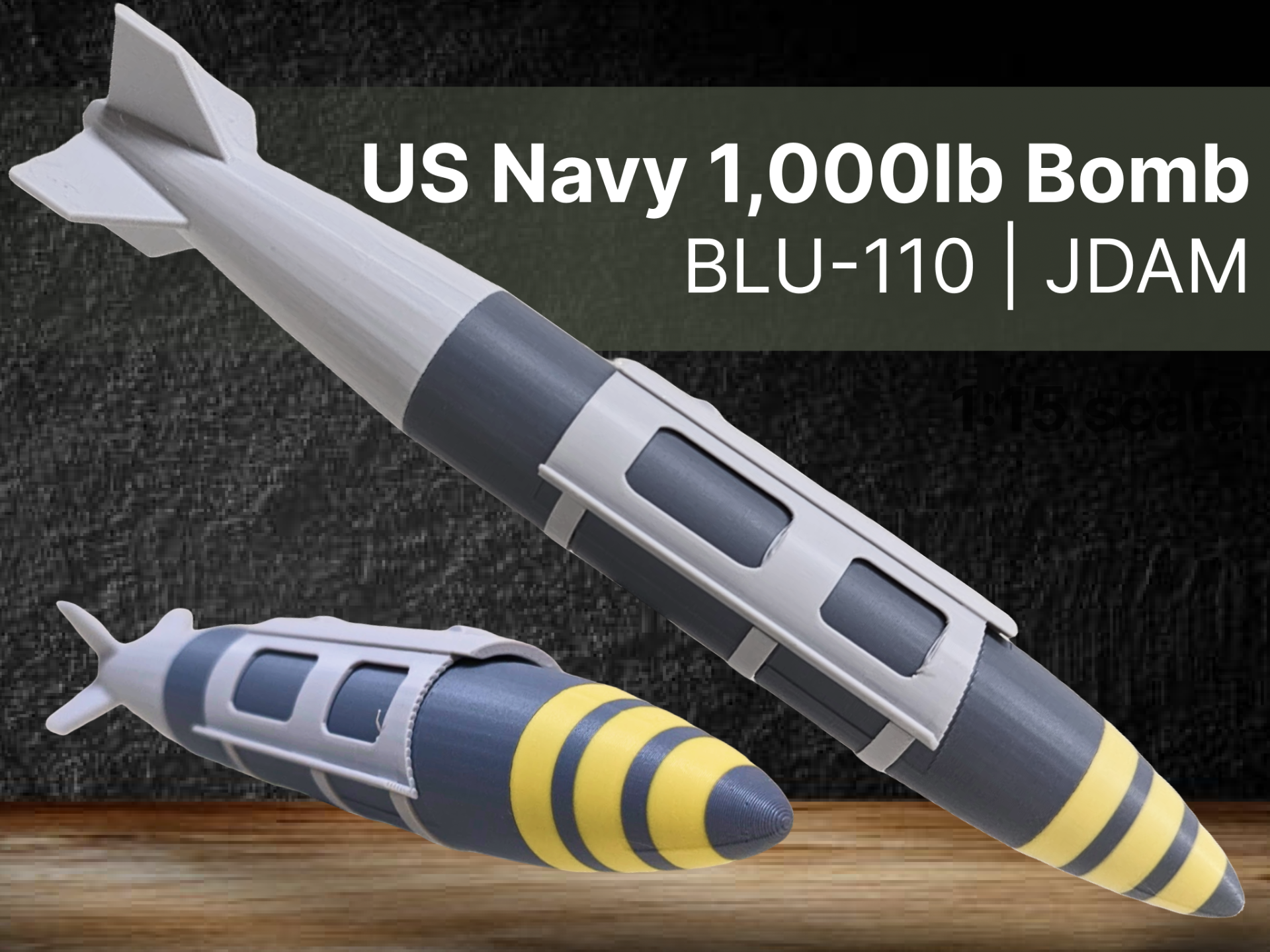 US Navy 1,000lb Bomb | BLU-110 JDAM | Snap Fit