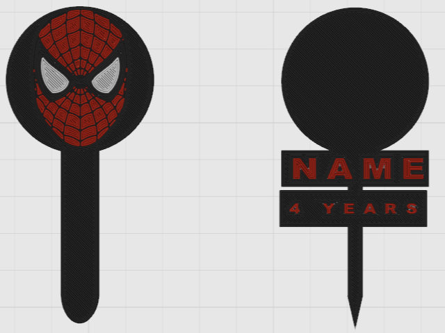 Birthday Skewers (Spiderman)