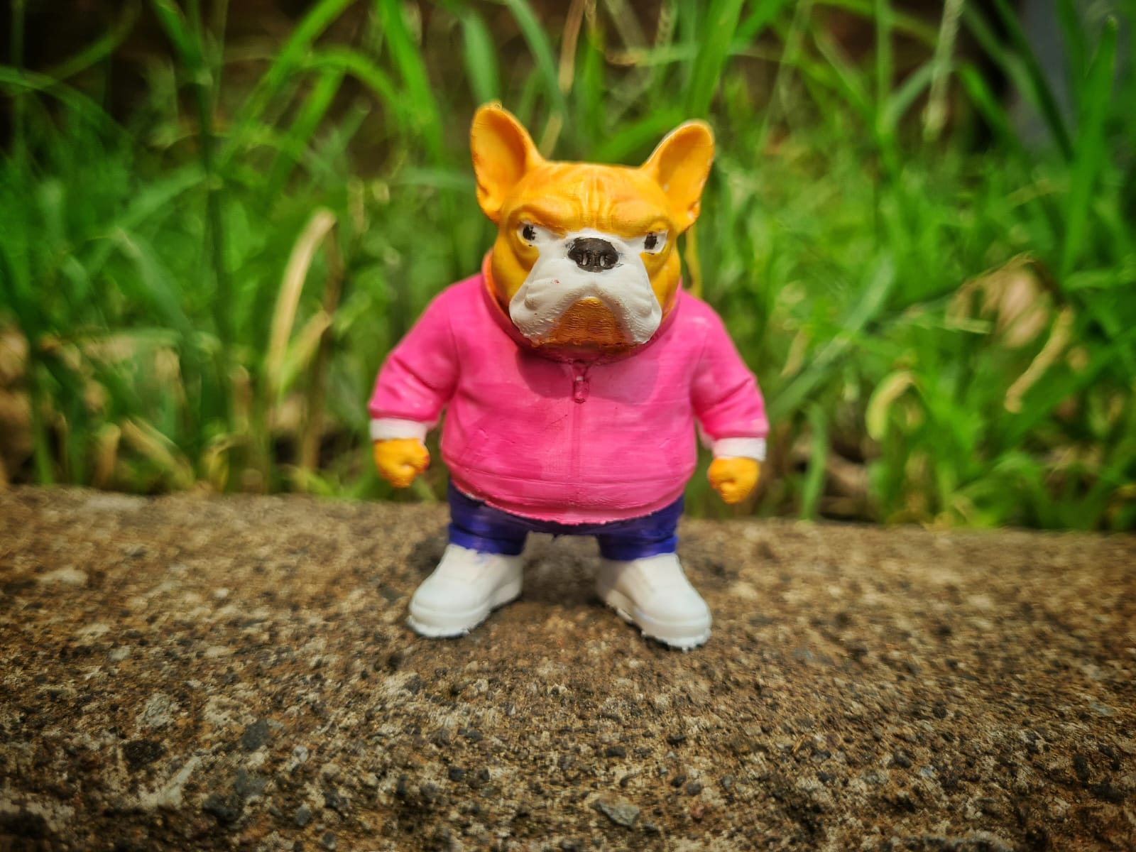 Cool Swag  Dog in Urban Streetwear Style