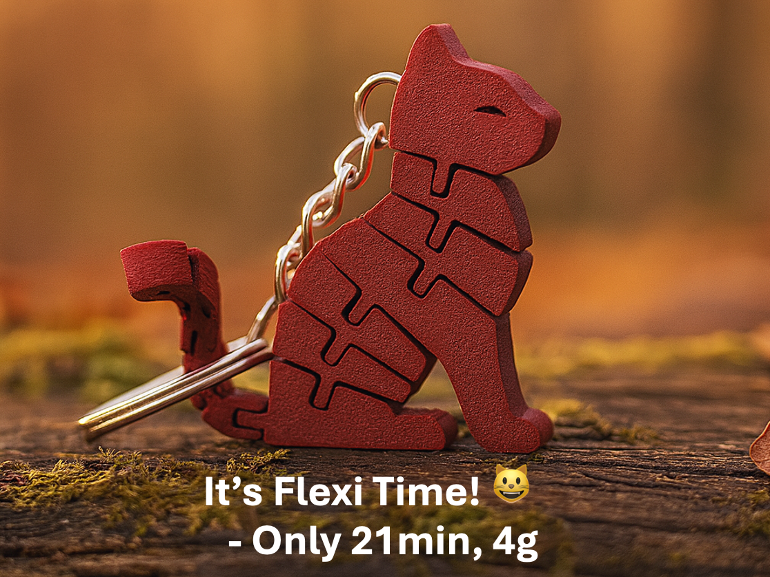Flexi Cat - Keychain