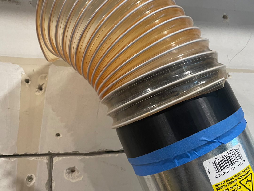 6" Metal Duct to 6" Flex hose