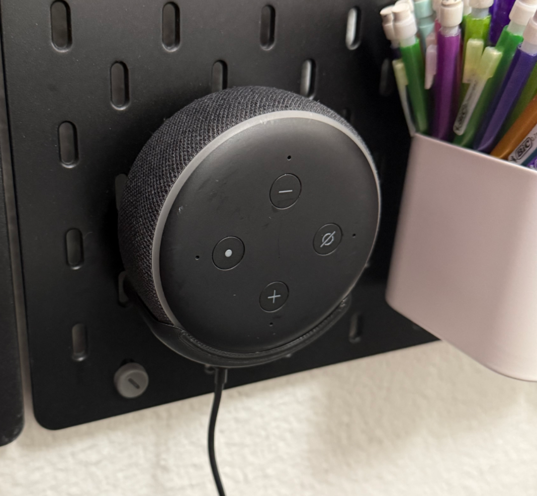Ikea Skadis/Pegboard Alexa Echo Mount
