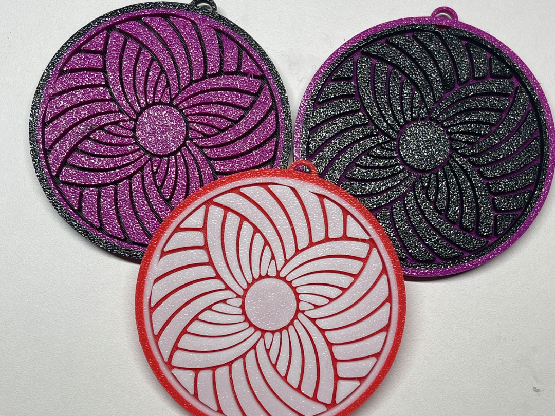 Medaglione Mandala 2 colori mod. 1