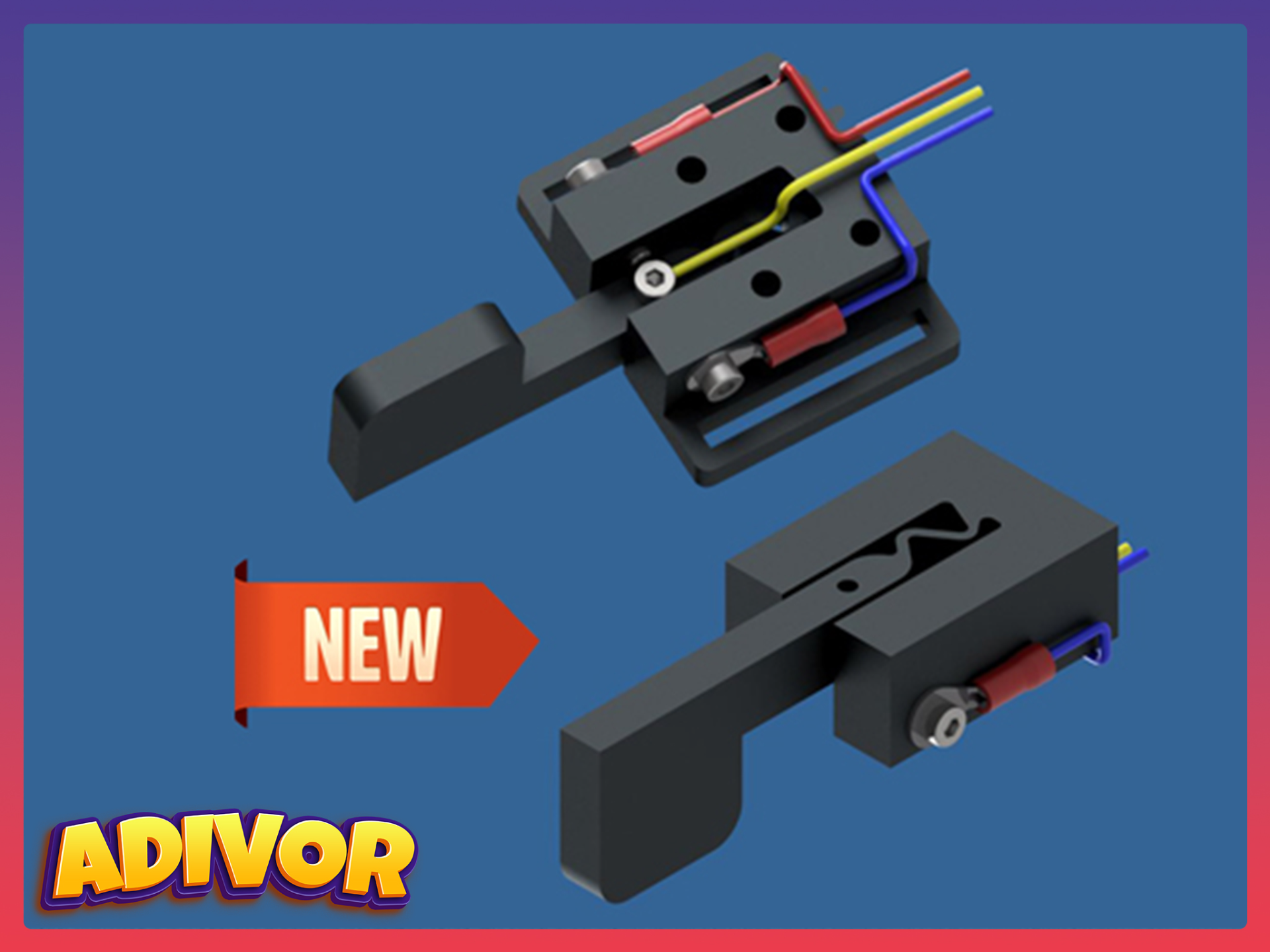 NEW Single Lever Paddle Morse CW print in place