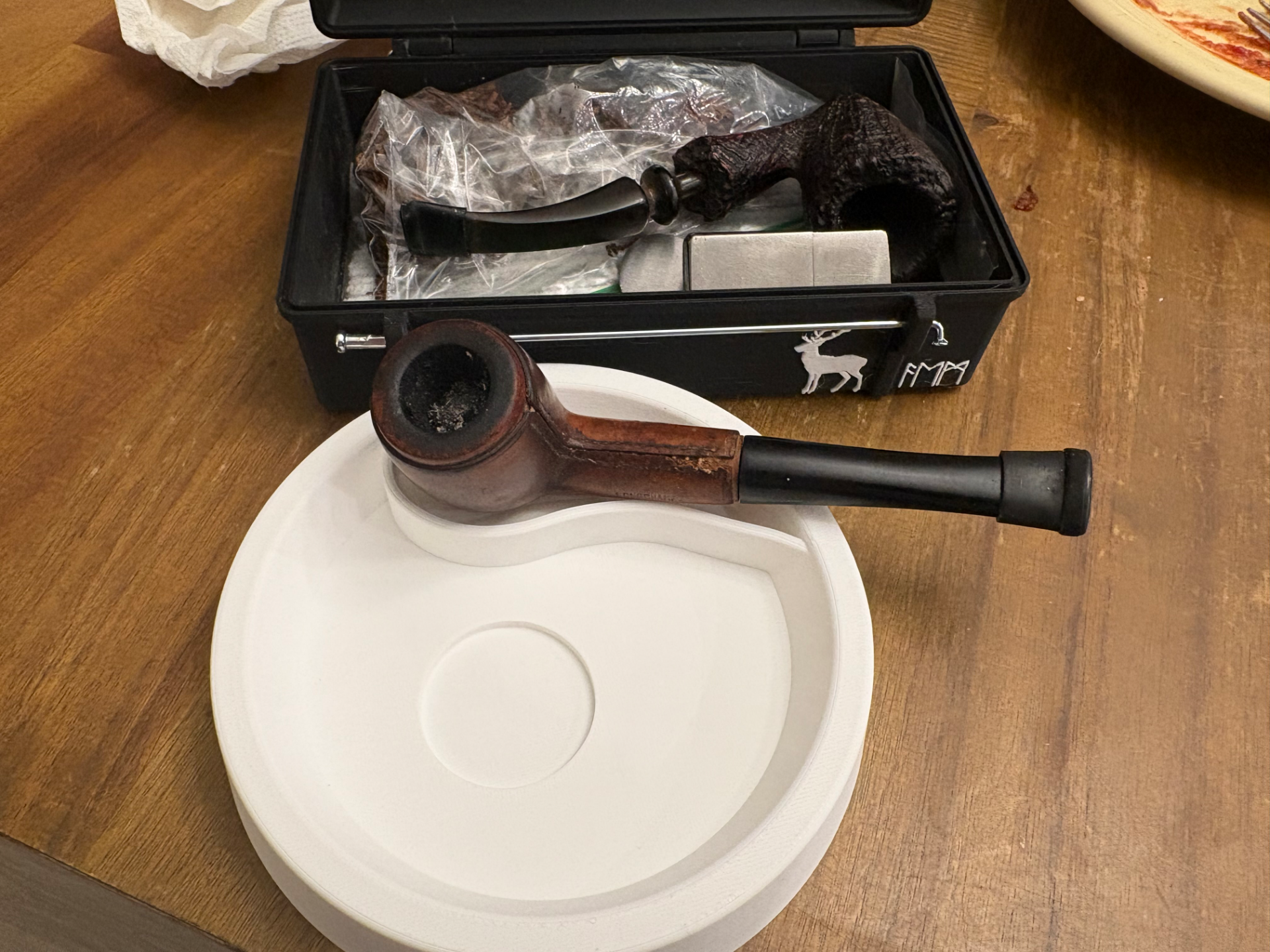 Pipe Ashtray (with pipe rest)